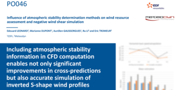 Poster: Influence of atmospheric stability determination methods on wind resource assessment and negative wind shear simulation
